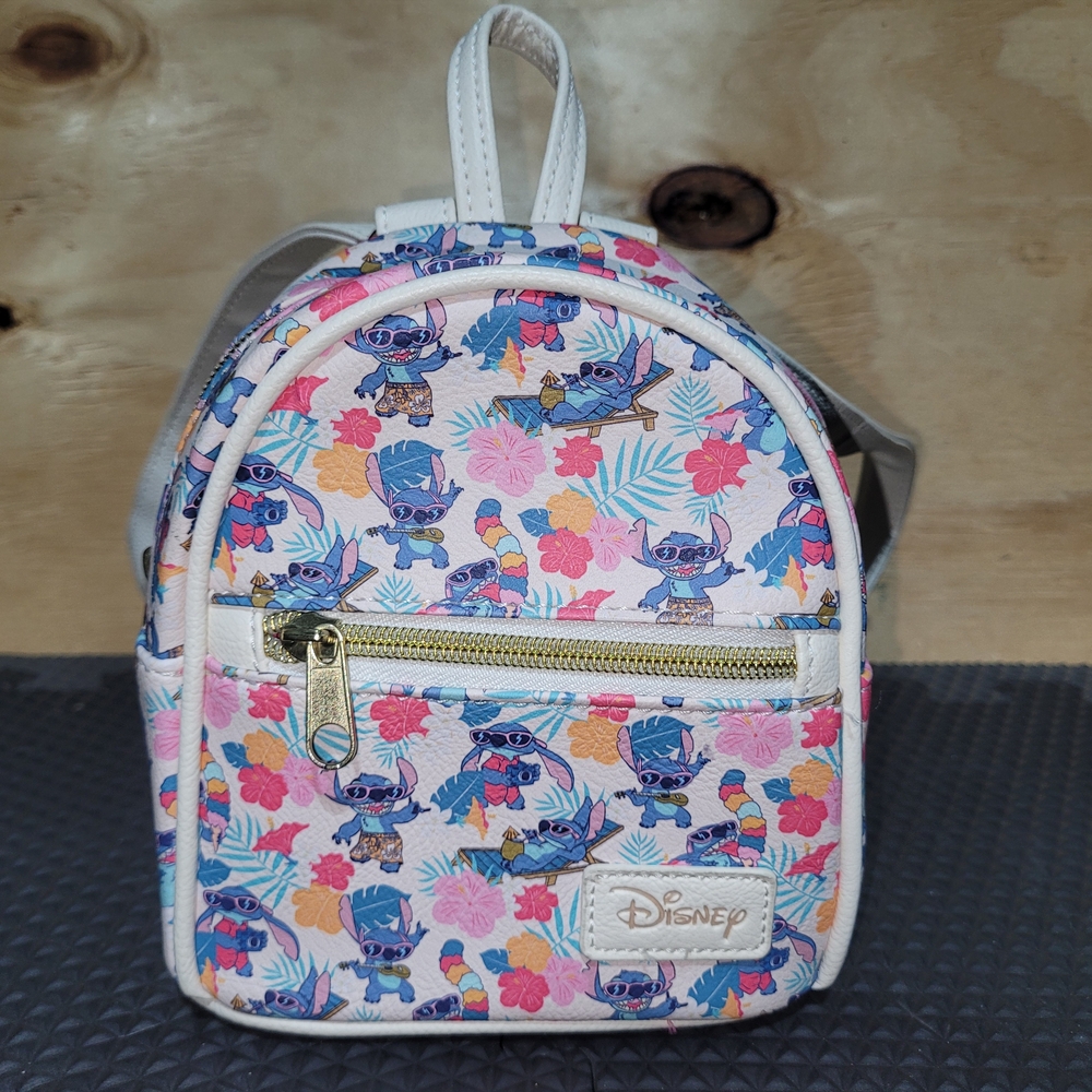 Disney Kids' Stitch Floral Mini Backpack